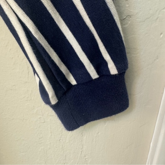 MINI BODEN Cotton Knit Striped Red White And Blue Dress Nautical Patriotic 9-10Y - Picture 9 of 13